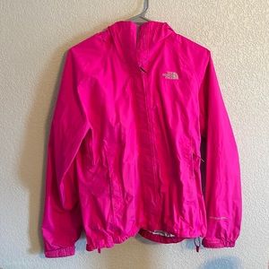 Pink North Face Windbreaker Jacket
